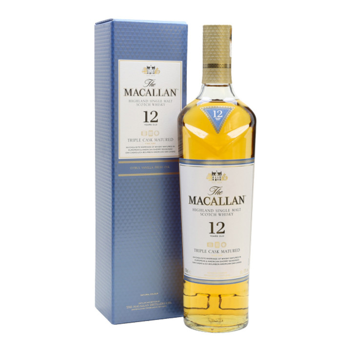 The Macallan 12 Y.O. Triple Cask Single Malt Whisky